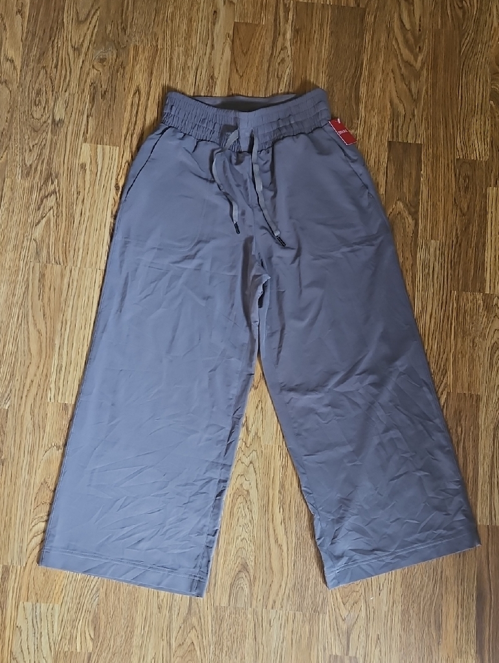SPANX Relaxed Wide-Leg Pants in Smoke Grey